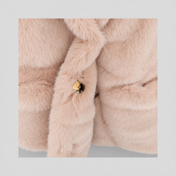 Γυναικεία Γούνα Οικολογική Soft Luxe με Πέτο & Τσέπες - Image 5