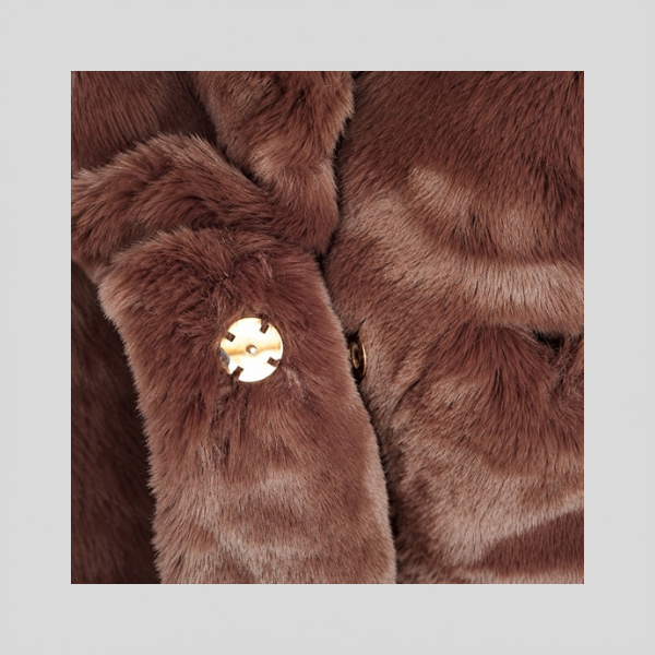 Γυναικεία Γούνα Οικολογική Soft Luxe με Πέτο & Τσέπες - Image 9