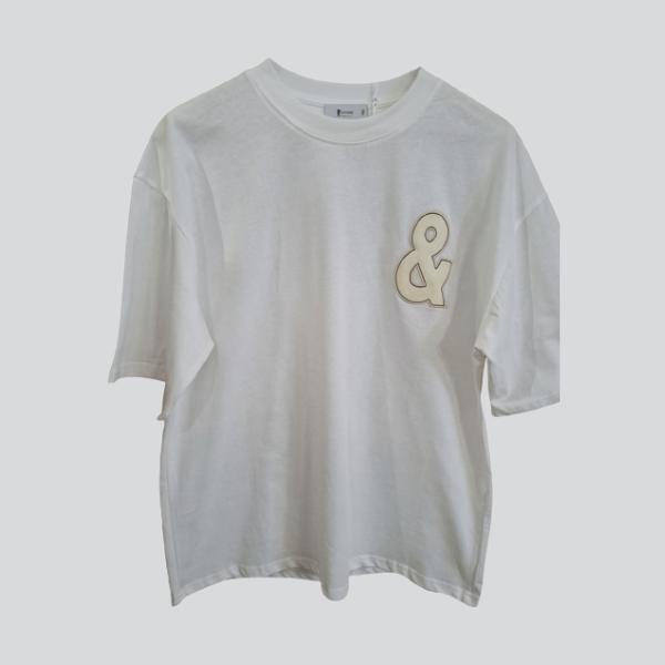 Γυναικείο Λευκό T-Shirt με 3D Γράμματα L.A. & Αστέρια