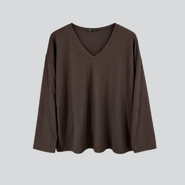 Μπλούζα Cotton Essential V-Neck