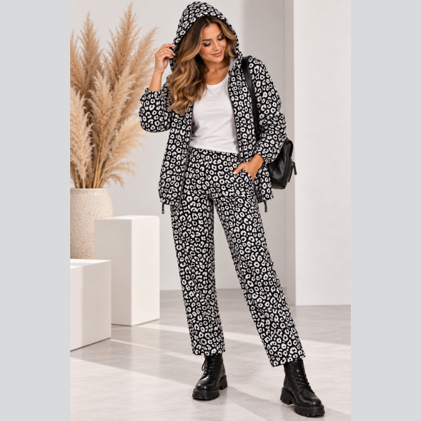 Wild Chic Leopard Σετ με Κουκούλα - Image 6