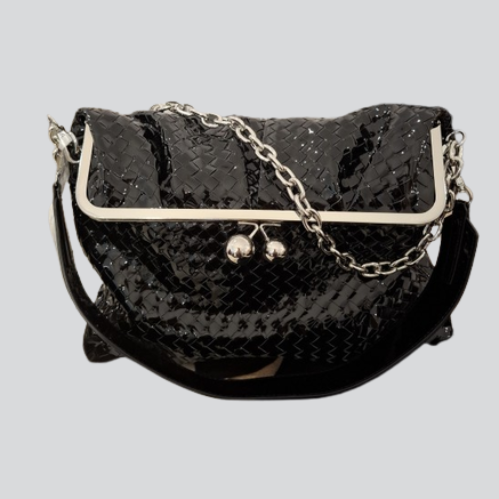 Γυναικεία Τσάντα Clutch από Δερματίνη με Αλυσίδα & Λουράκι